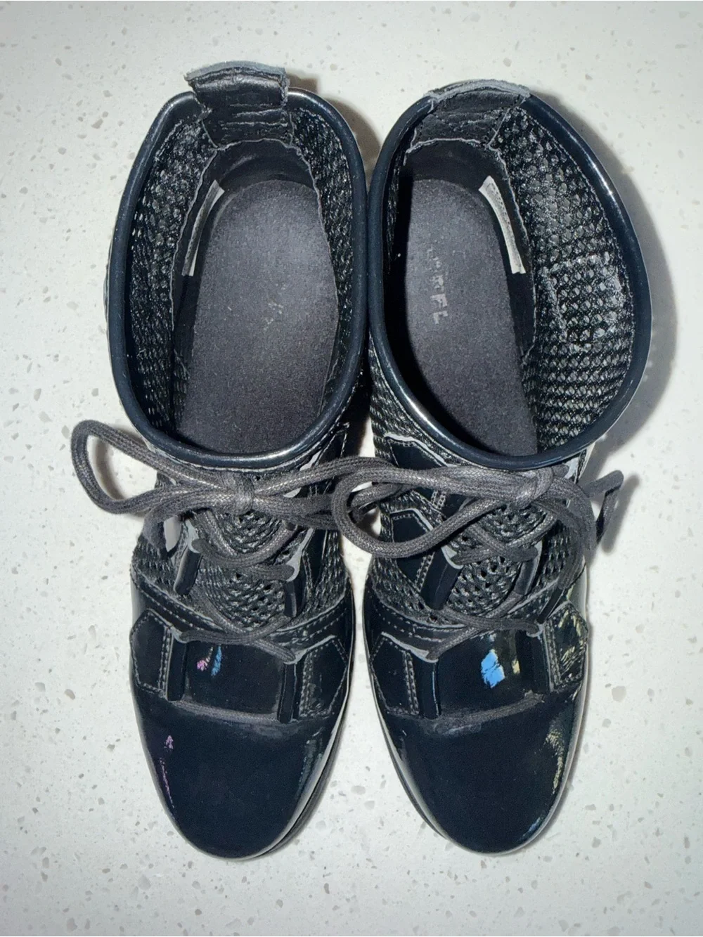 Sorel Men's Black Patent and Mesh Chukka Boots